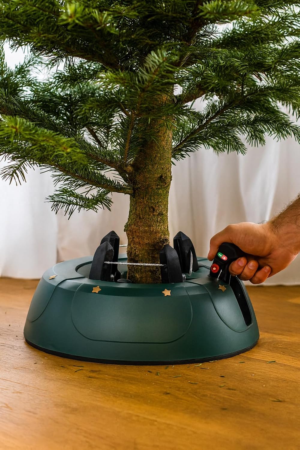 Brandsseller Traditional Christmas Tree Stand up to 2.5 meters, Green (Trunk Diameter 4.3''/11cm)