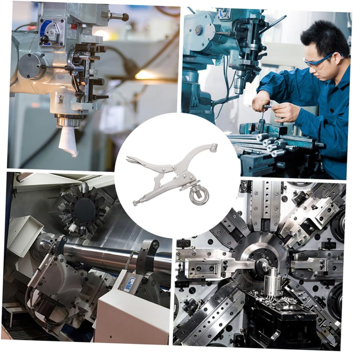 Mipcase Drill Press Locking Clamp Grip for Woodworking and Welding Heavy-duty Vise for Secure Table Drill Positioning and Enhanced Accuracy