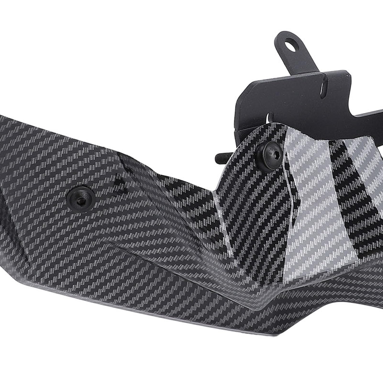 SIXRUN Motorrad-Frontverkleidungs-Winglets, Z900 2020 Bis 2024, Erhöhter Stabilitäts-Abtriebsspoiler, Aerodynamischer Spoilerflügel mit Montagezubehör (Kohlefasermuster)