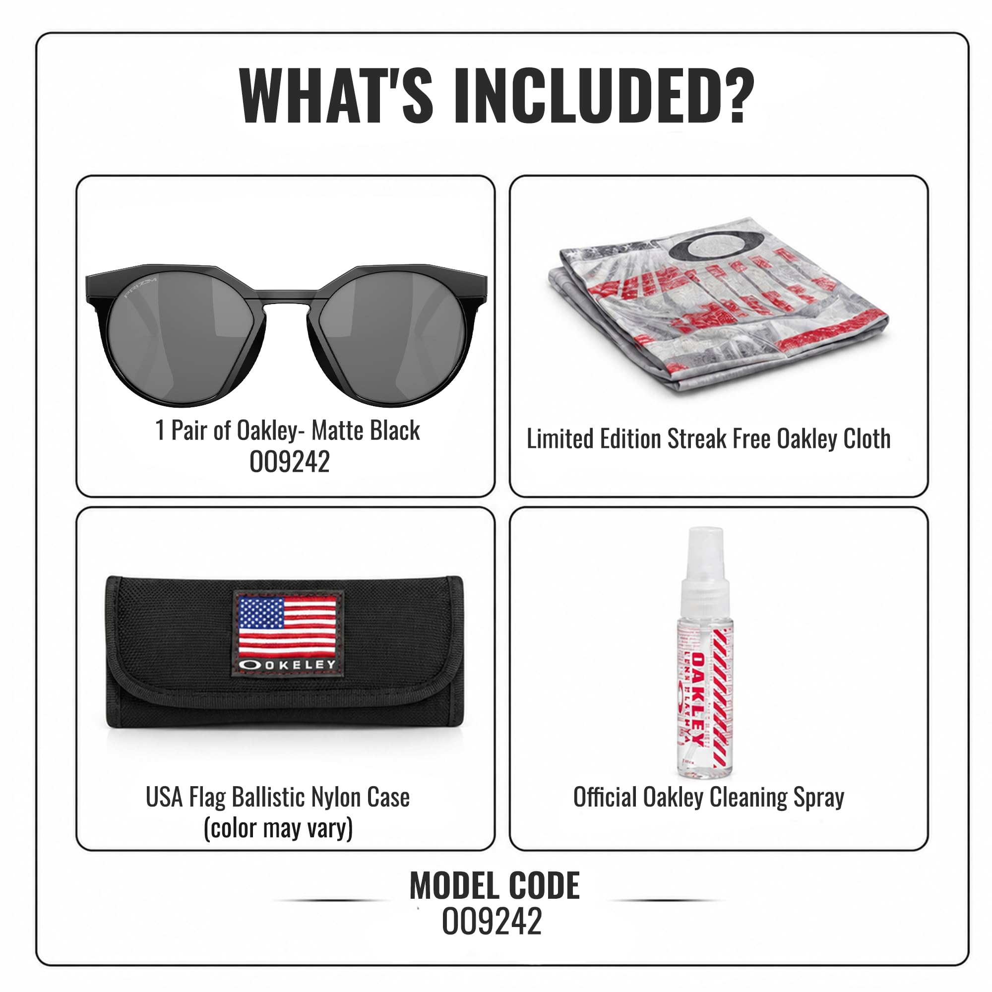 OAKLEY HSTN OO9242 - Gafas de sol redondas con kit oficial de gafas