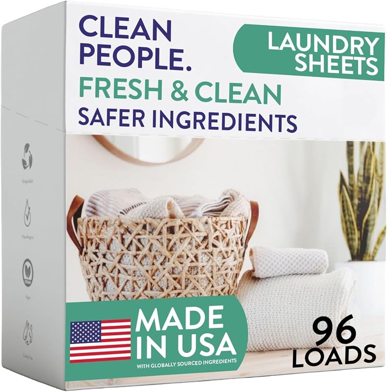 The Clean People Laundry Detergent Sheets