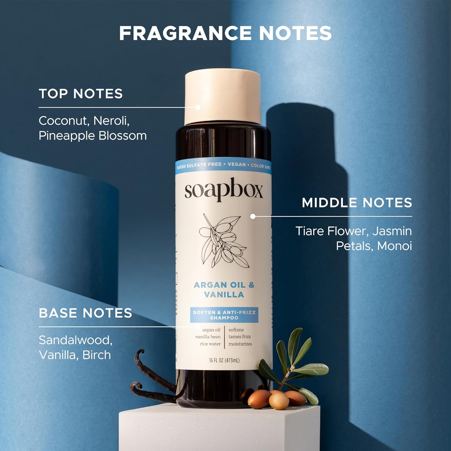 Soapbox Argan Shampoo & Conditioner Set, Volumizing, Vegan, Color Safe, Harsh Sulfate & Silicone Free, 1 Liter Each (Pack of 2) - Image 6