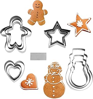 Sponsored Ad - NewlineNY Cookie Molds Cutters Sets: Stainless Steel 13 Pieces Cookie Mold Biscuit Pastry Cutter Set, Man, ...