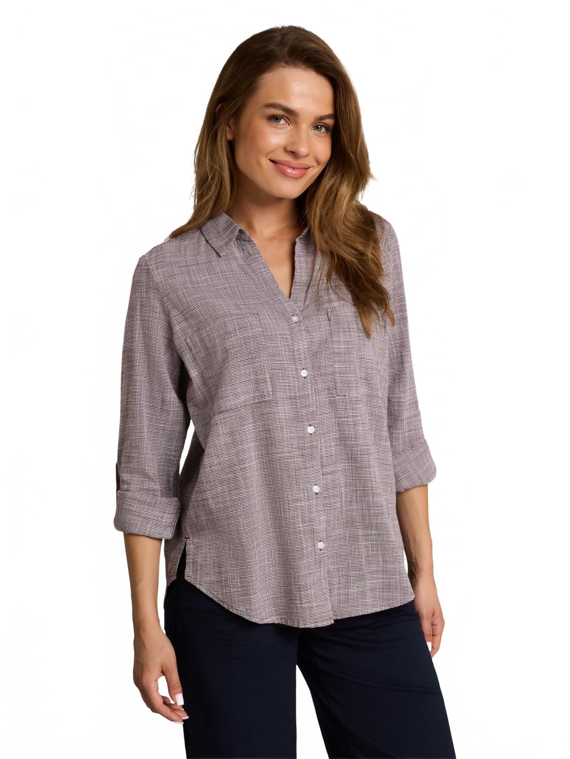 TOM TAILOR Damen Bluse mit Brusttaschen