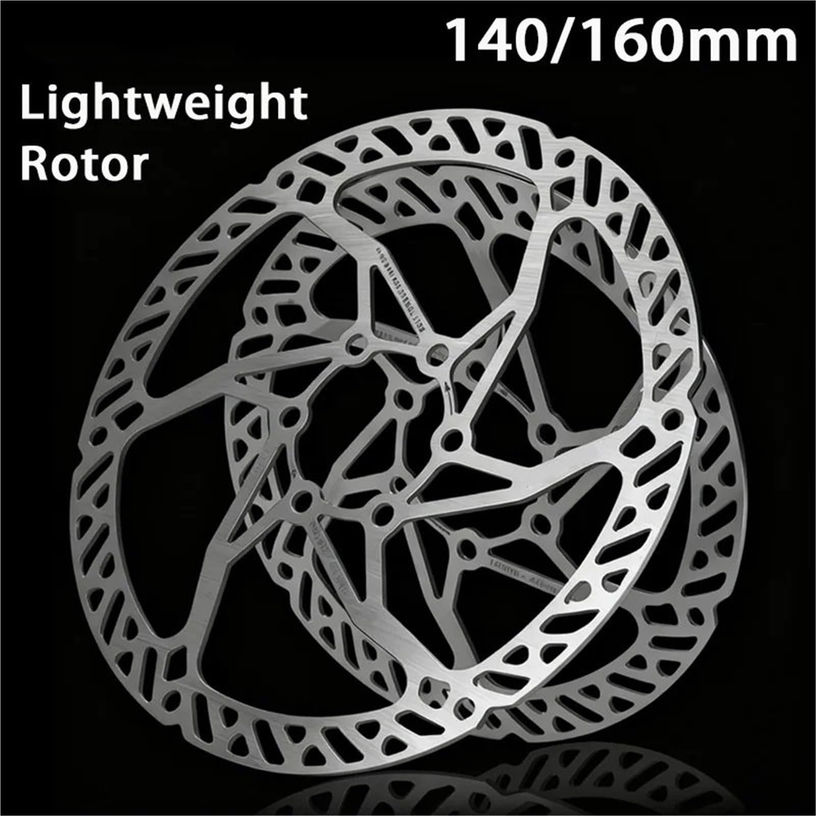 140mm 160mm rowerowy wirnik hamulca tarczowego MTB rowerowy hamulec tarczowy stalowy wirnik rowerowy 6 śrub tarcza rowerowa(IIIPRO-160mm-2PC)