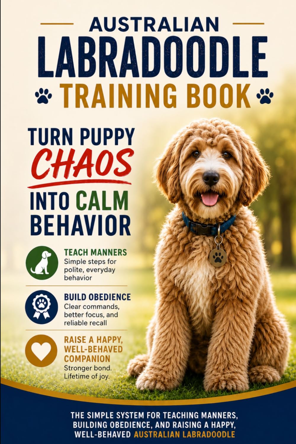 Australian Labradoodle Training Book: Turn Puppy Chaos into Calm Behavior: The Simple System for Teaching Manners, Building Obedience, and Raising a Happy, Well-Behaved Australian Labradoodle