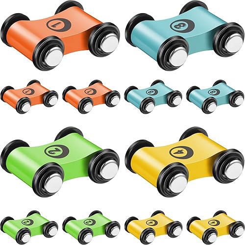 Chivao 12 piezas de mini rampa de madera para automóvil, pista de carreras de madera, auto de juguete para niños pequeños para autos de repuesto de disponible en Yaxa Colombia