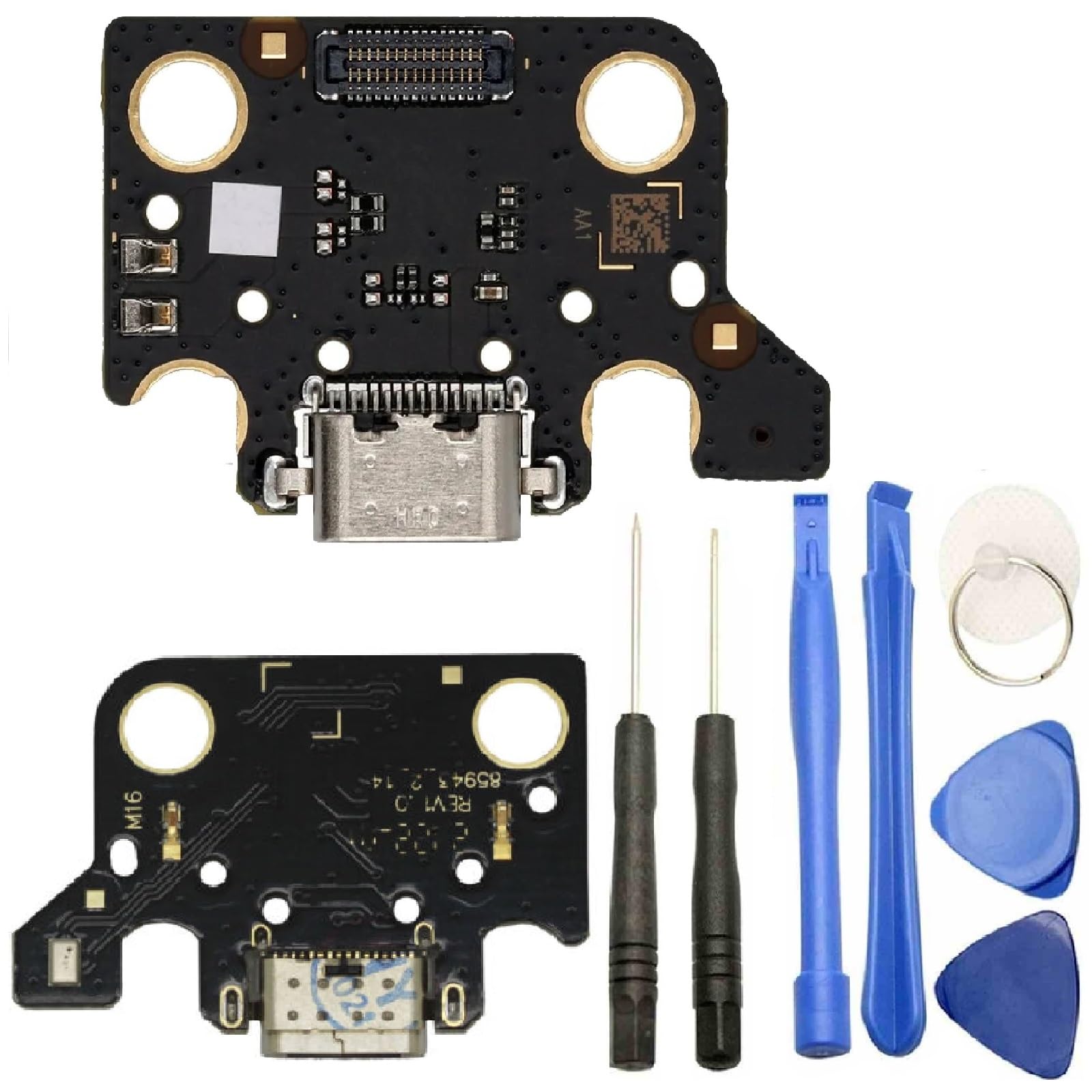 iReplaceParts Charging Port For Samsung Galaxy Tab A7 (10.4") 2020 T500 T505 Dock Connector Replacement With Lower Microphone and Tool Kit