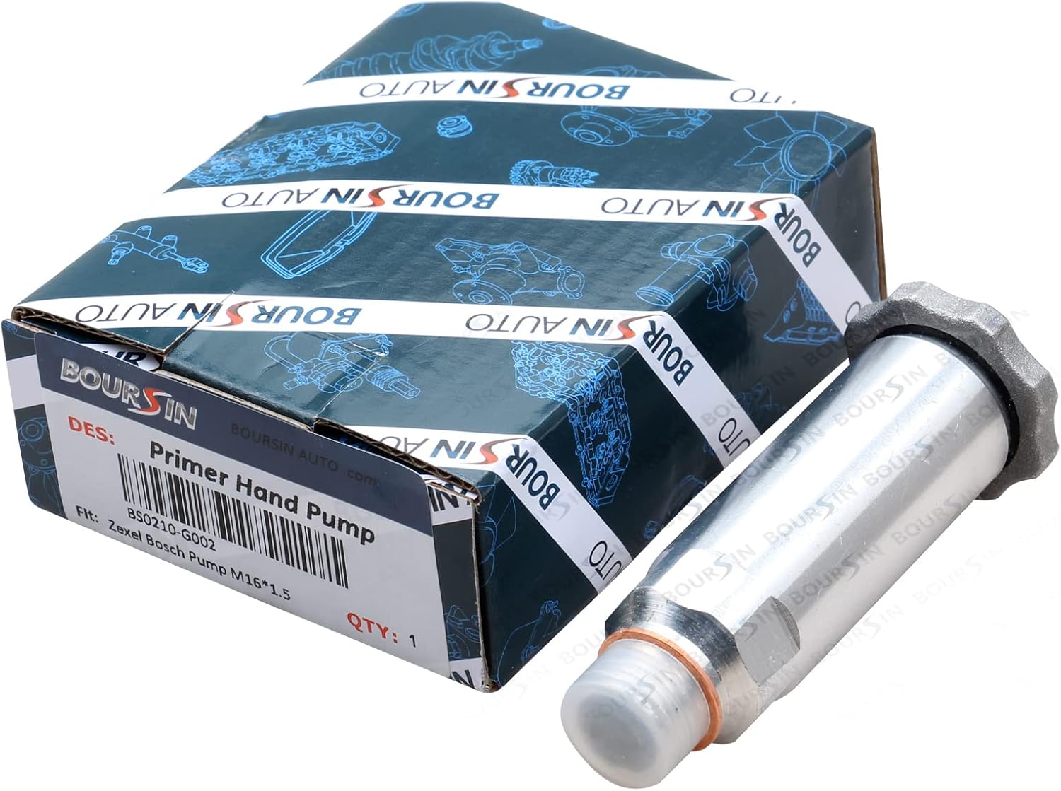 BOURSIN Hand Priming Fuel Feed Pump for Zexel Bosch Isuzu Mitsubishi Fuso Komatsu Hitachi Excavators Forklifts Diesel Engines