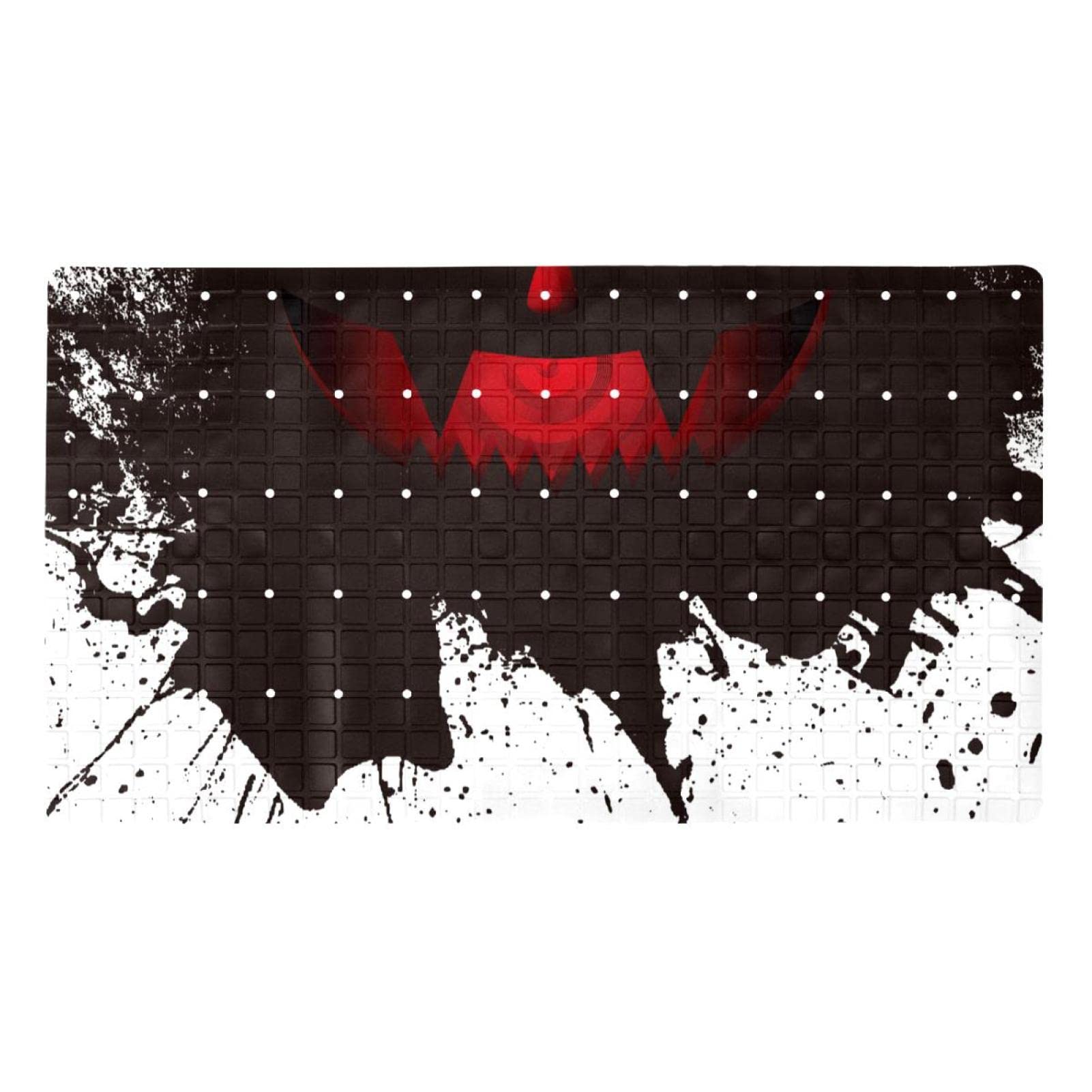 Tapis de bain antidérapant ventouses douche Halloween citrouille monstre