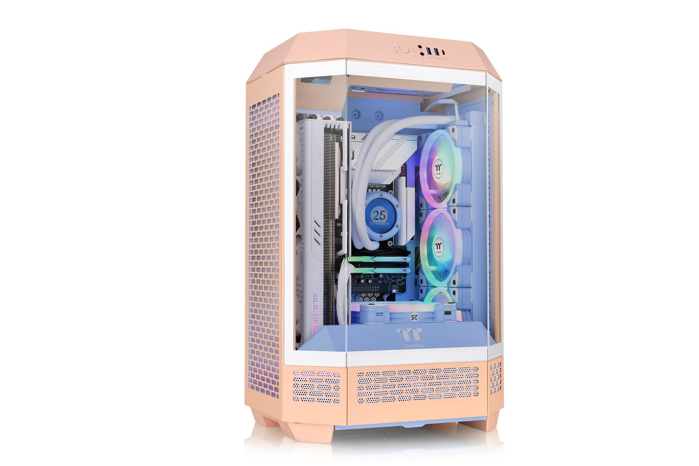 Amazon | 【Amazon.co.jp限定】Thermaltake The Tower 300 Peach Fuzz