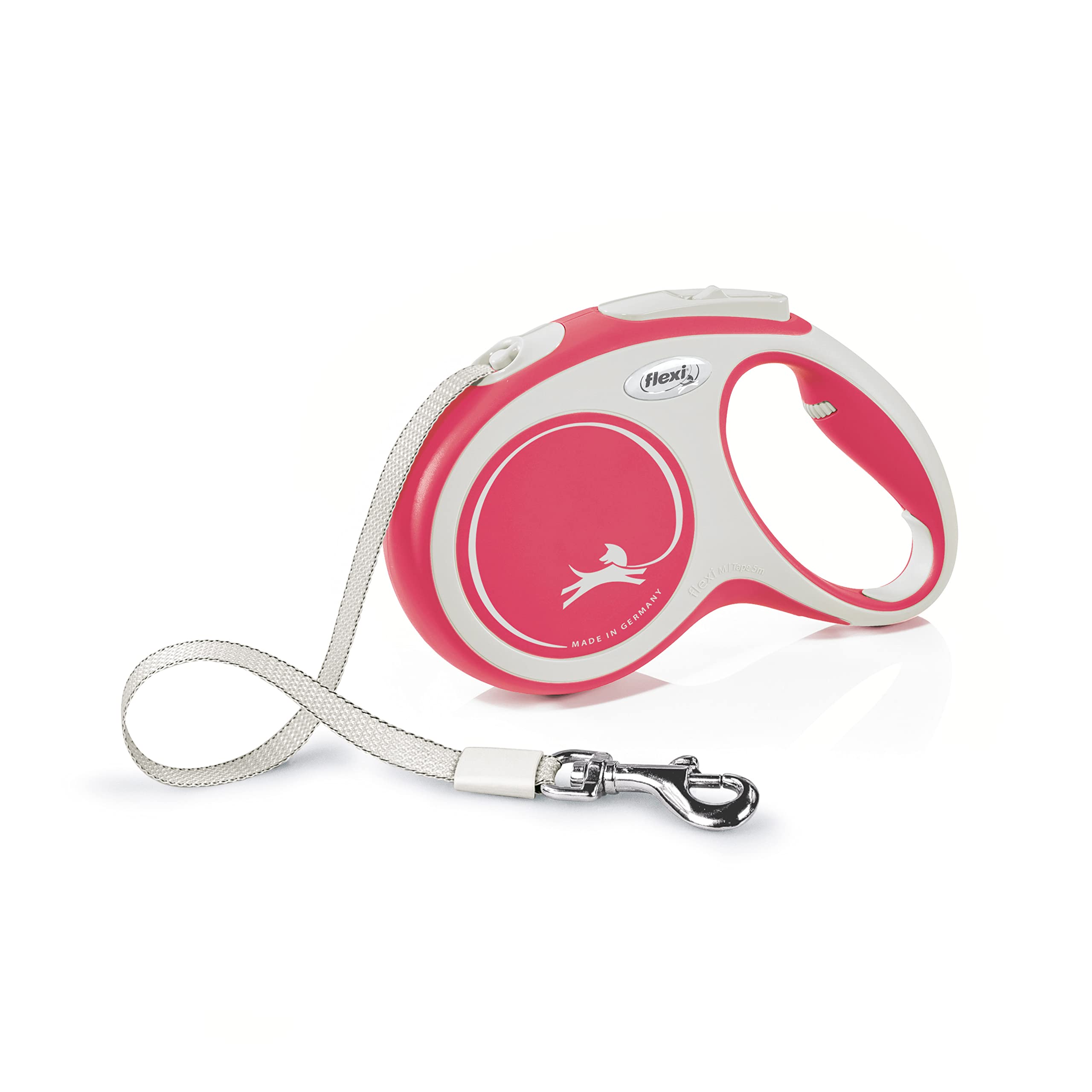 flexi Comfort M Tape 5 m red, retractable leash for dogs up to 25 kg