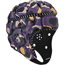 Soft Shell Padded Helmet, 7v7 Flag Football Headguard with Reflective Strips, Rugby Scrum Cap for Goalie Keeper, Hockey