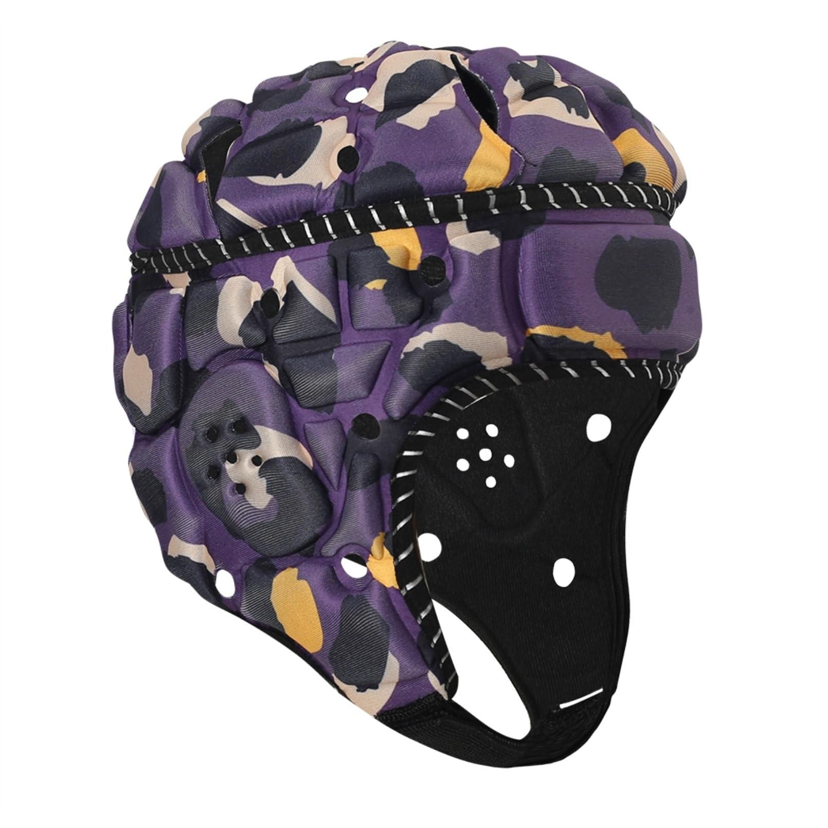 Jormino Soft Shell EVA Foam Anti-Collision Sports Helmet for Flag Football Goalkeeper, Roller Skating Purple — image 1