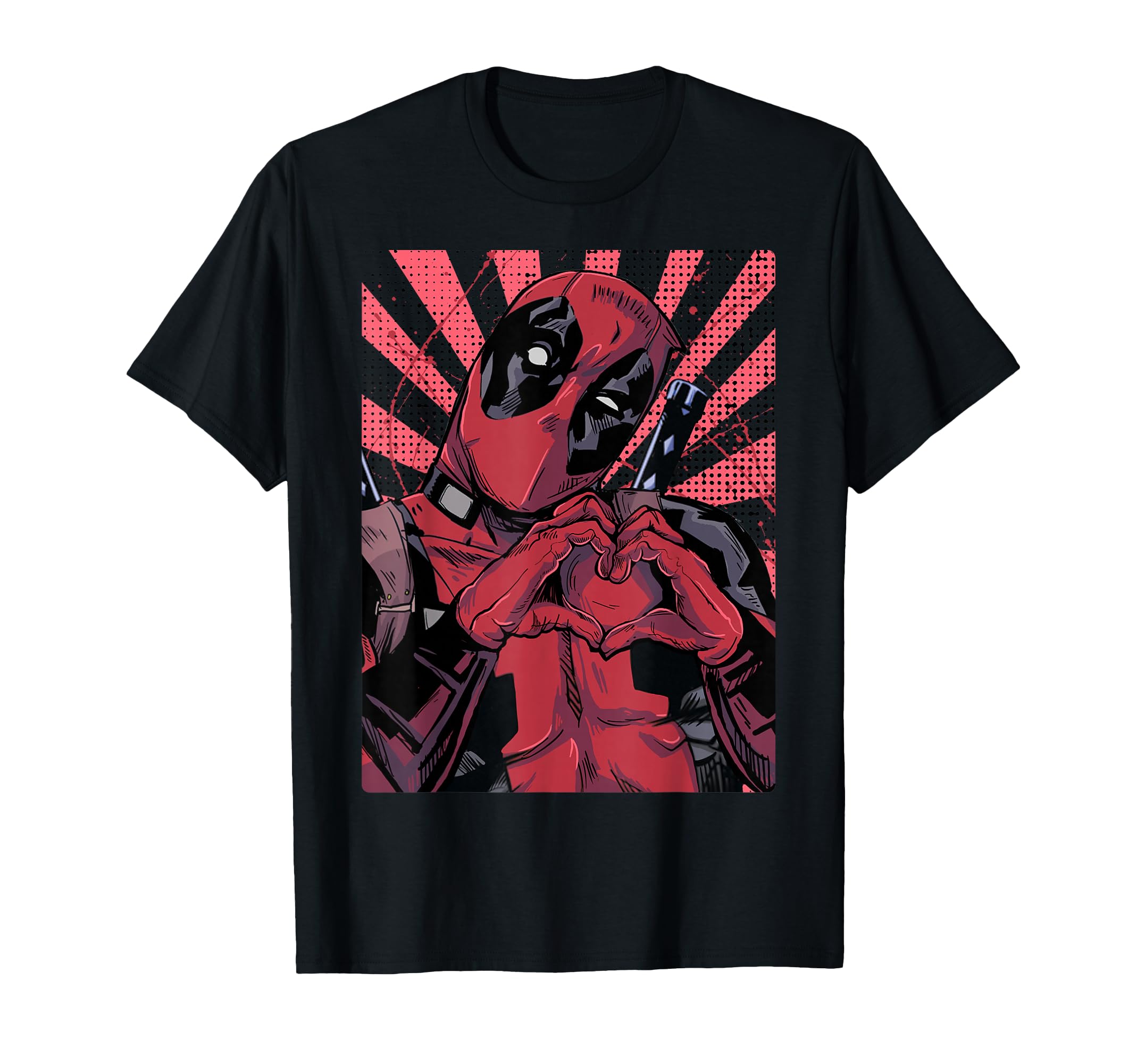 Marvel Deadpool Closed Hand Heart T-Shirt