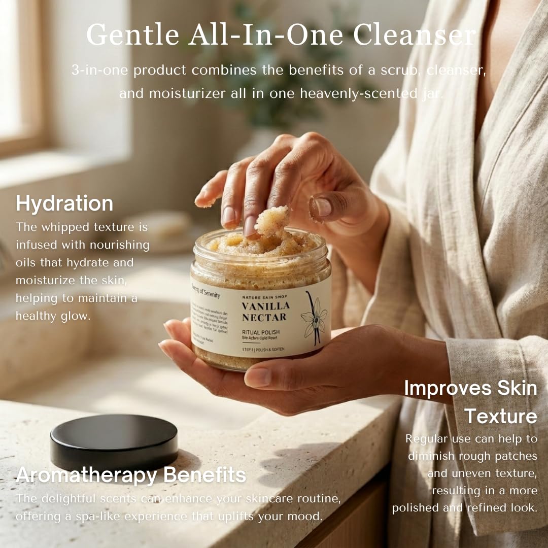 Nature Skin Shop Pumpkin Spice Glow Polish – Whipped Exfoliating Body Scrub, 8oz