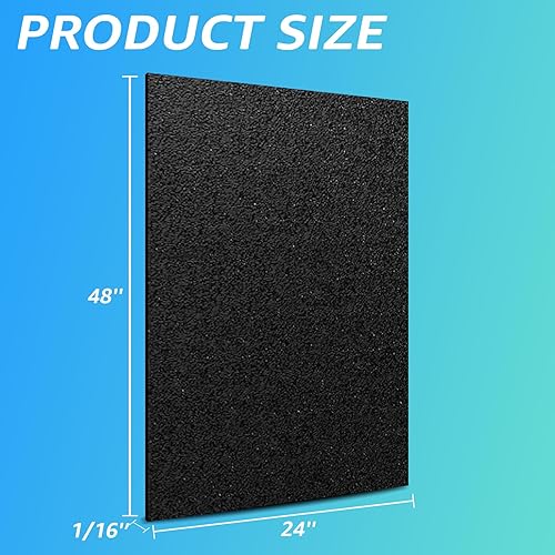 Miniatura 9 de Art3d Hojas de plástico ABS de 116 pulgadas de grosor, 12 x 12 pulgadas, paquete de 4  Hoja de ABS rígida Art3d de dos caras Thermoform (parte