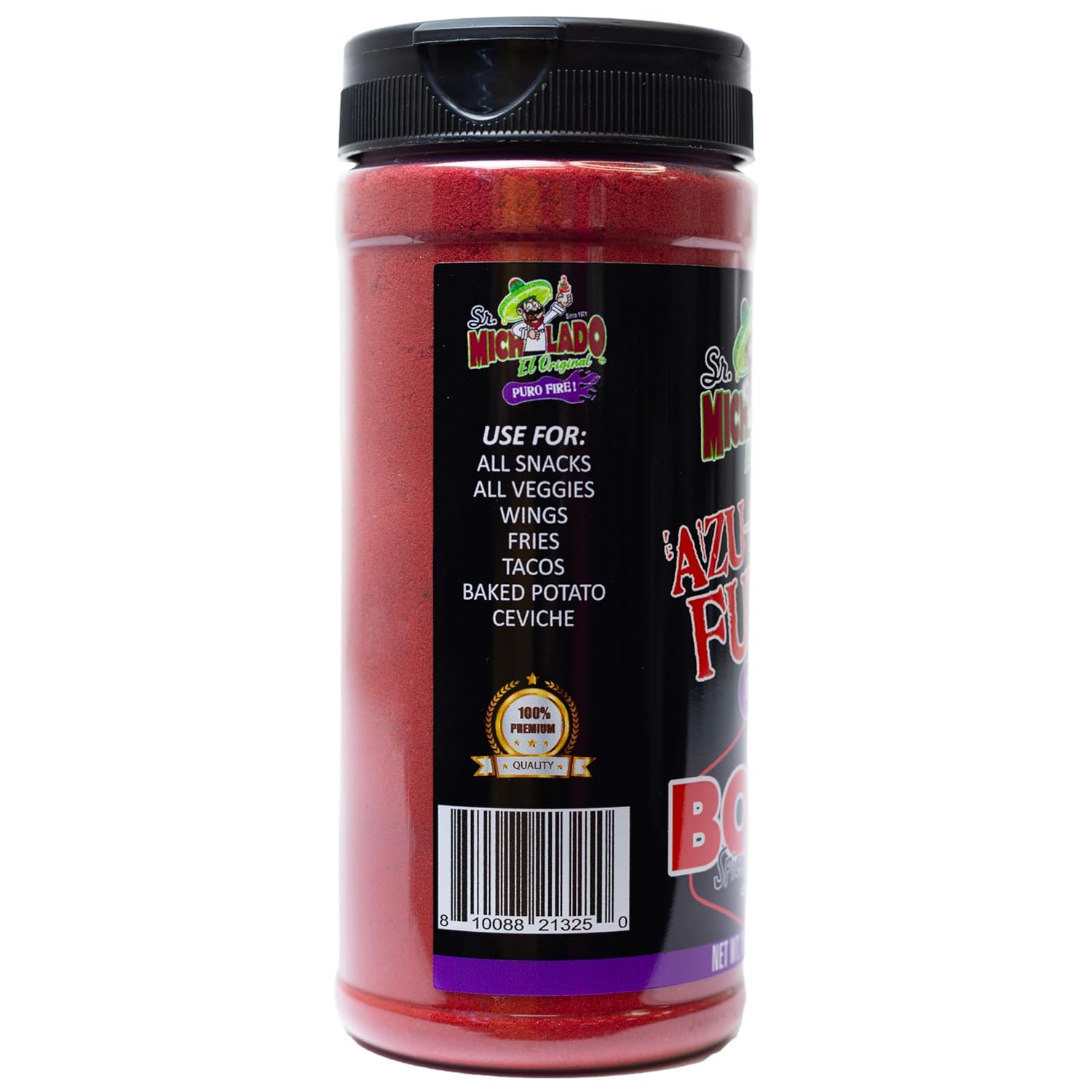 Azu-Mecha Furia BOLD Spice & Spicy - Sr. Michelado - Snack Seasoning - Powder for snacks, veggies, chips, carne seca, chicken, ceviche, fries, etc.