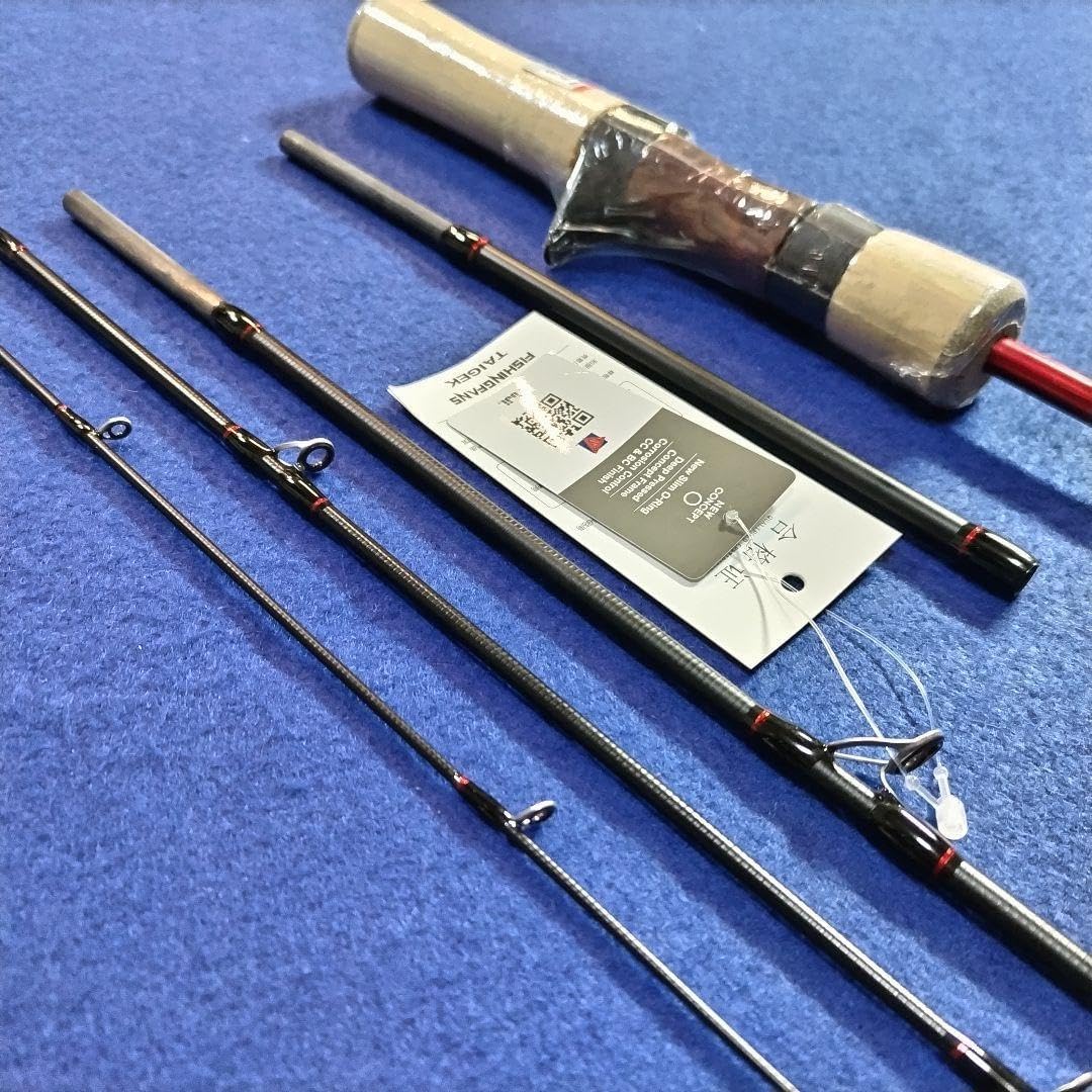 ロッドの長さが変えられるパックロッド 1.27mと1.44m ベイト 渓流