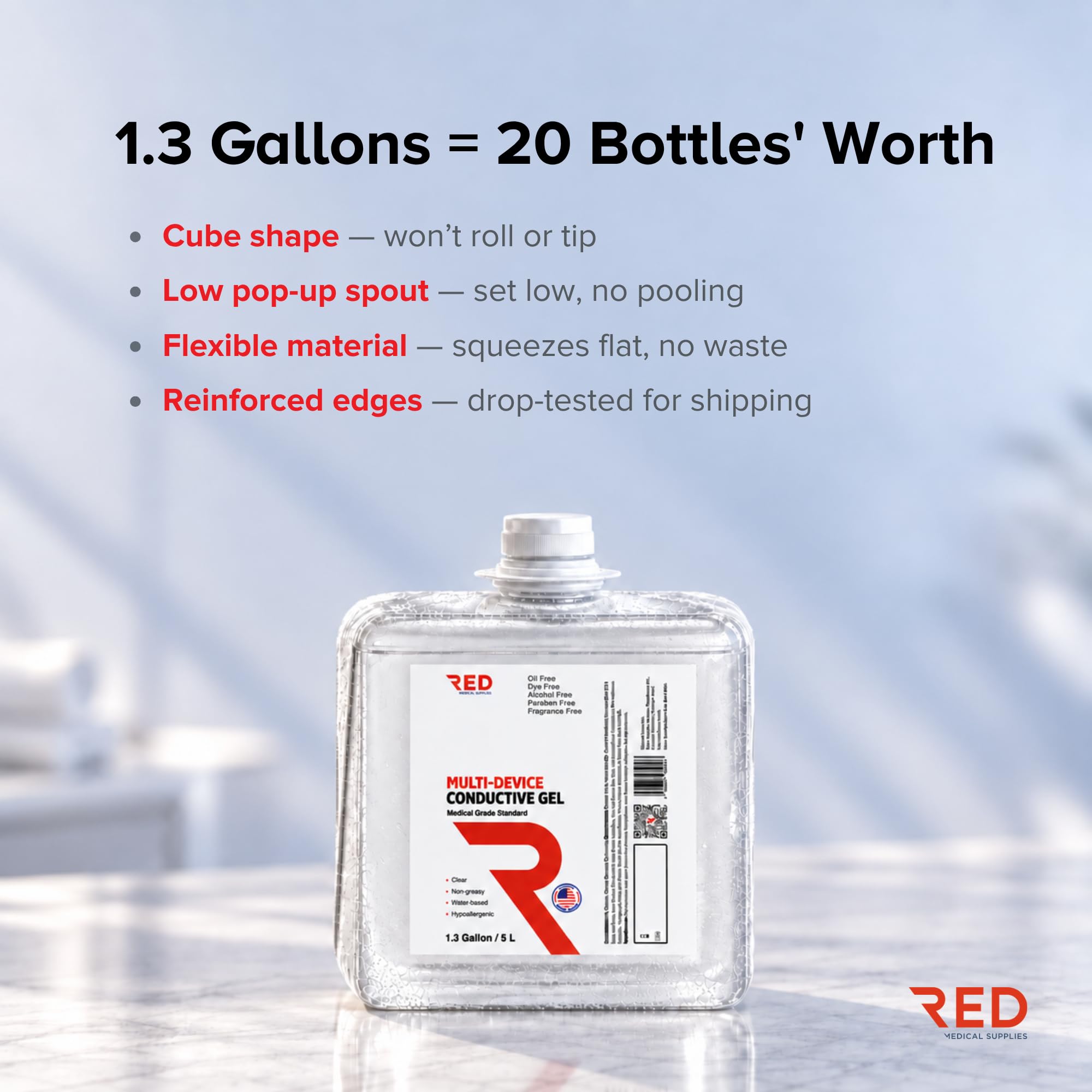 Conductive Ultrasound Gel - 5L Organic -5