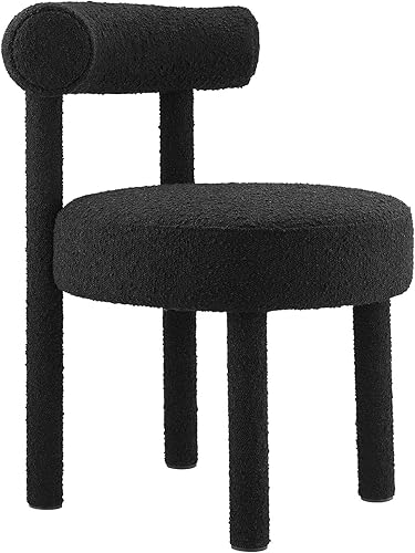 Miniatura 31 de Modway EEI-6705-IVO Toulouse Boucle - Juego de 2 sillas de comedor de tela, color marfil Azul medianoche,Marfil,Negro -,Blossom,Gris,Blanco,Negro
