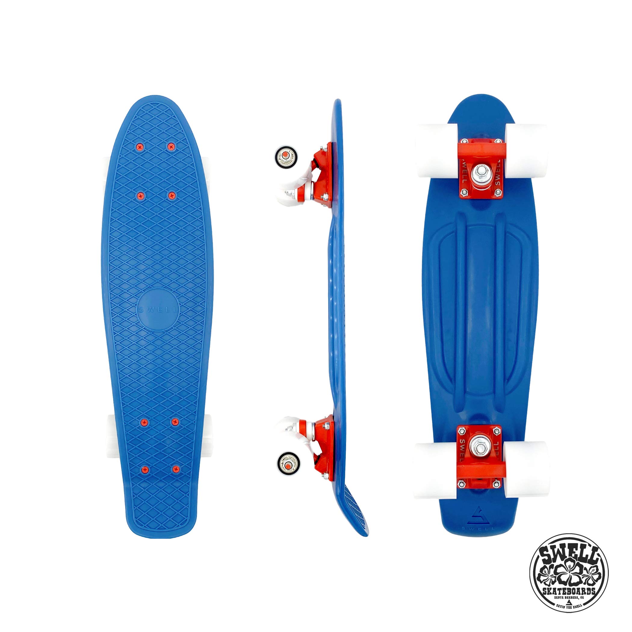 22 inch and 28 Inch Plastic Retro Mini Cruiser Complete Skateboard for Beginners Boys Girls Youths Teens Adults