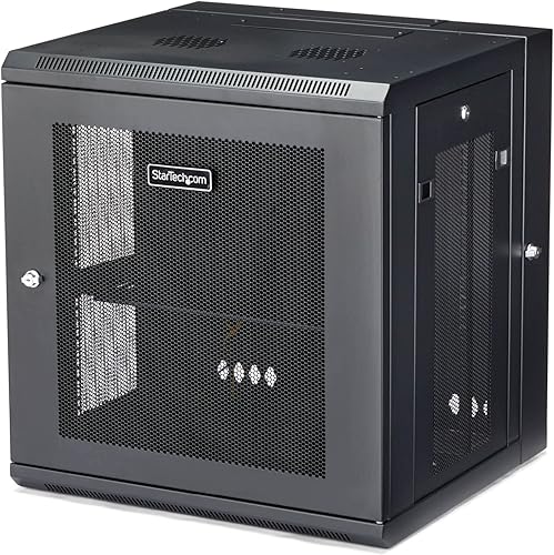 Miniatura 2 de StarTech.com Gabinete de red de montaje en pared de 12U de 19 pulgadas, estante de servidor de 16 pulgadas y 1U, bandeja voladiza universal