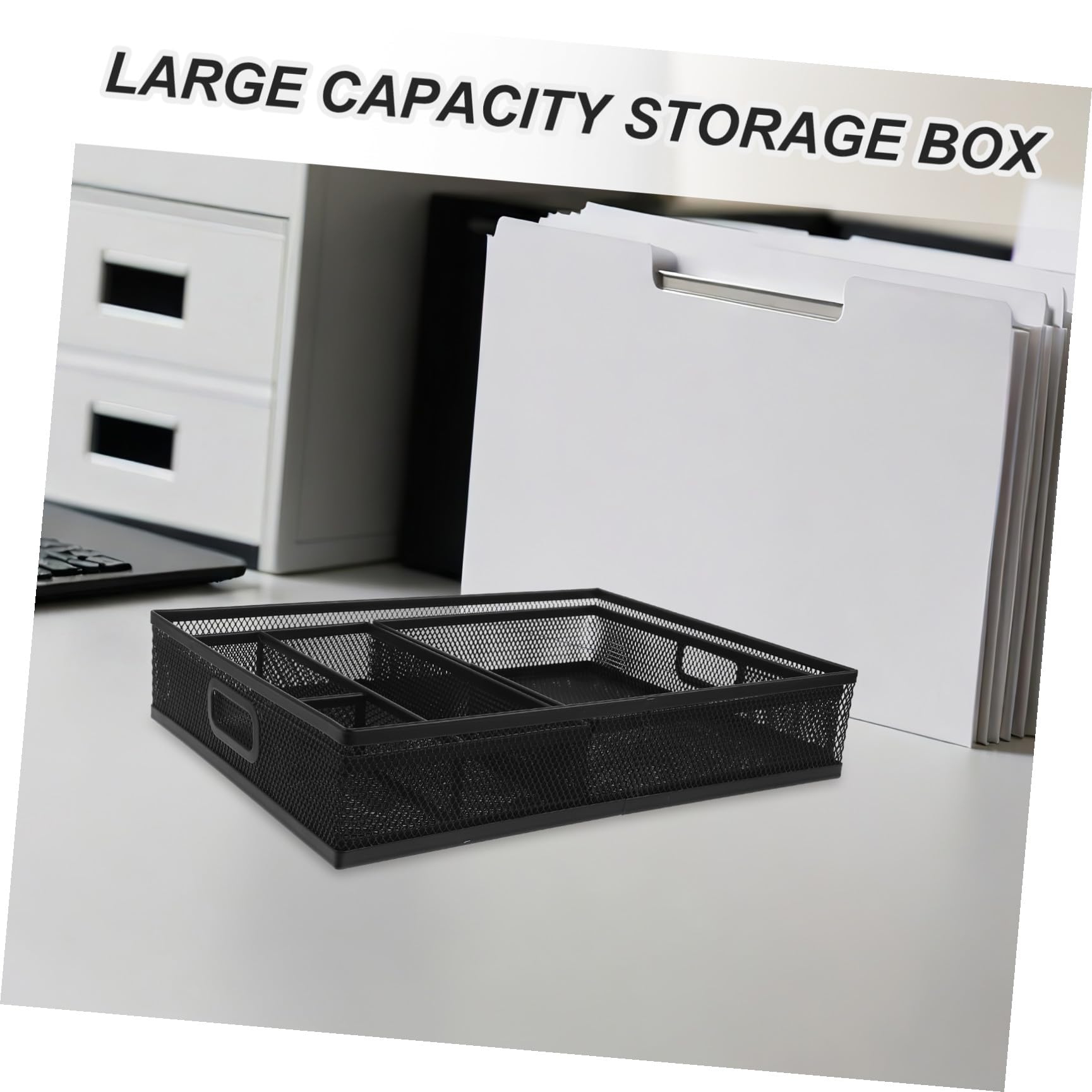 STOBAZA 3 Pezzi Organizer e Supporto per Accessori in Metallo per Ufficio da Scrivania con Scomparti Multipli Vassoio Porta Documenti per Scrivania e Cucina