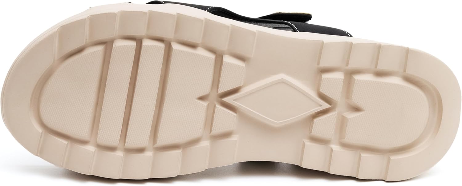 Wondamo Womens Hiking Sandals Comfortable Lightweight Sport Outdoor Sandals with Arch Support Summer Athletic Walking shoes for Beach Sport Vacation,Black,8 US Women - Image 7