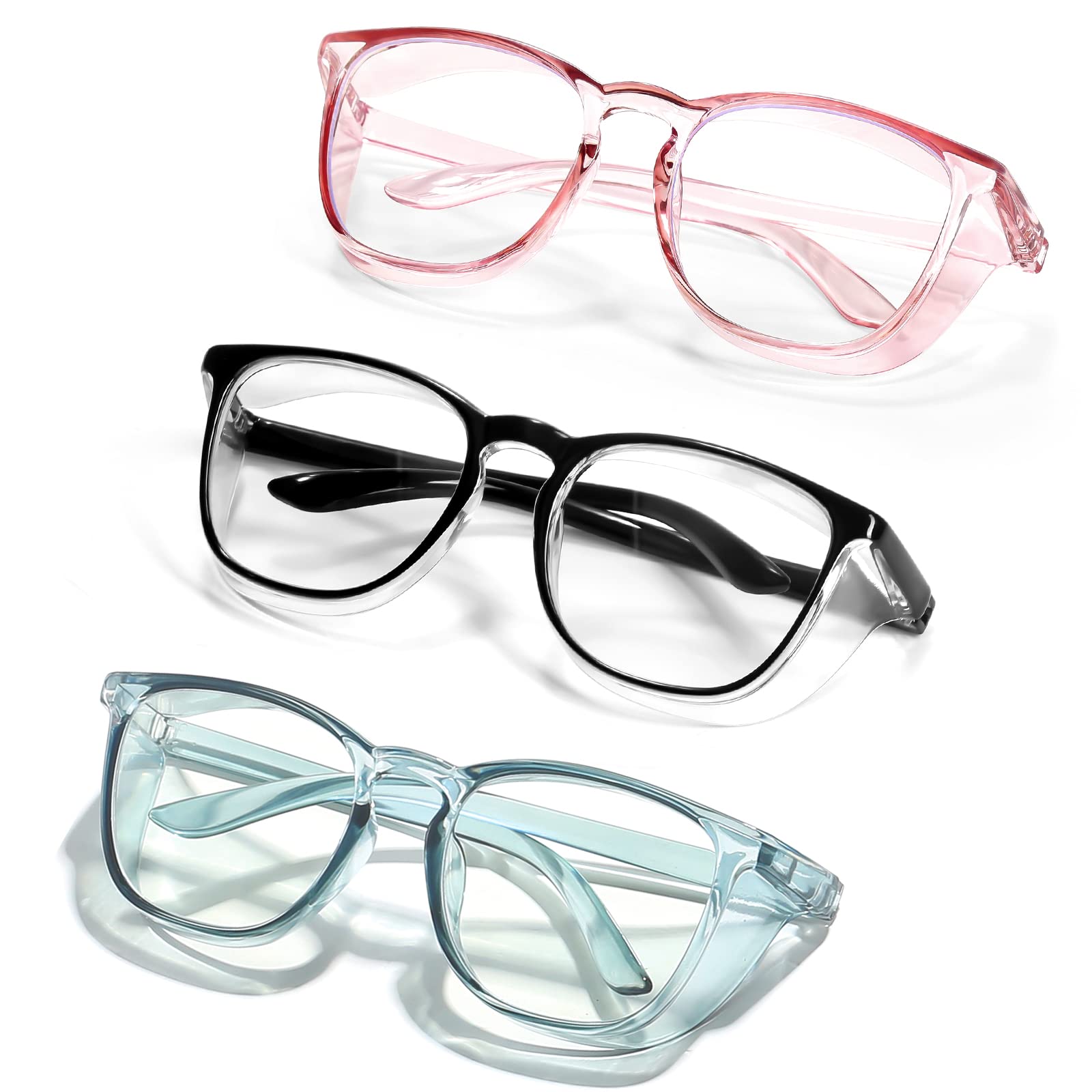 Safety Glasses for Men Women Nurses Anti Fog Stylish Fashion Comfortable Goggles with Side Shields Eye Protection for Adult