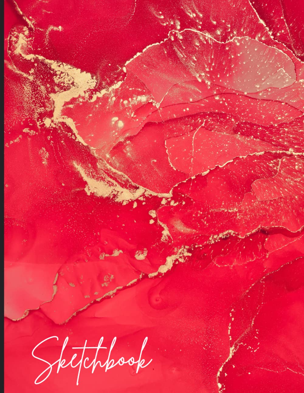 Liquid Marble Sketchbook: Aesthetic Drawing Notebook, Blank Notebook For Drawing, Doodling, Journaling and Coloring