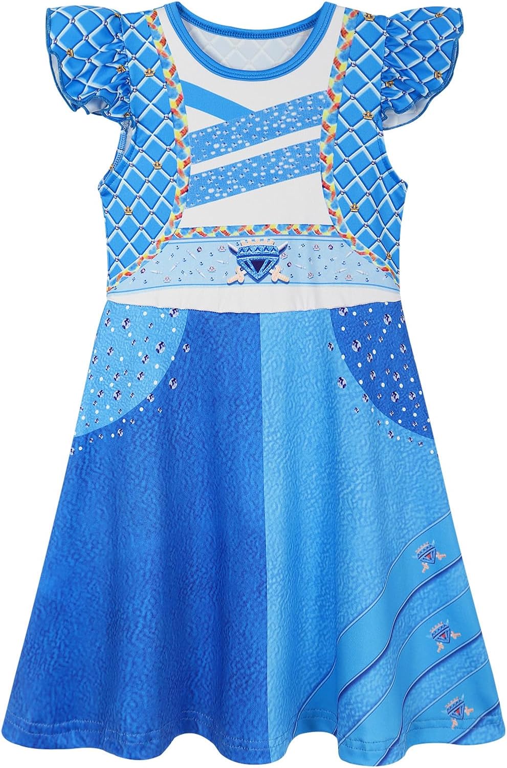 WonderBabe Girls Costume Princess Birthday Party Dress Kids Halloween Party Dress up Outfits - Image 3