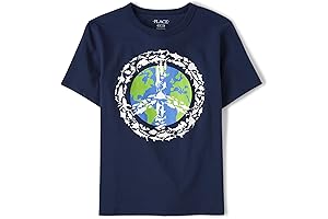 Earth Day T-Shirts for Kids - Boys' Positive Vibes Graphic Short Sleeve Tee