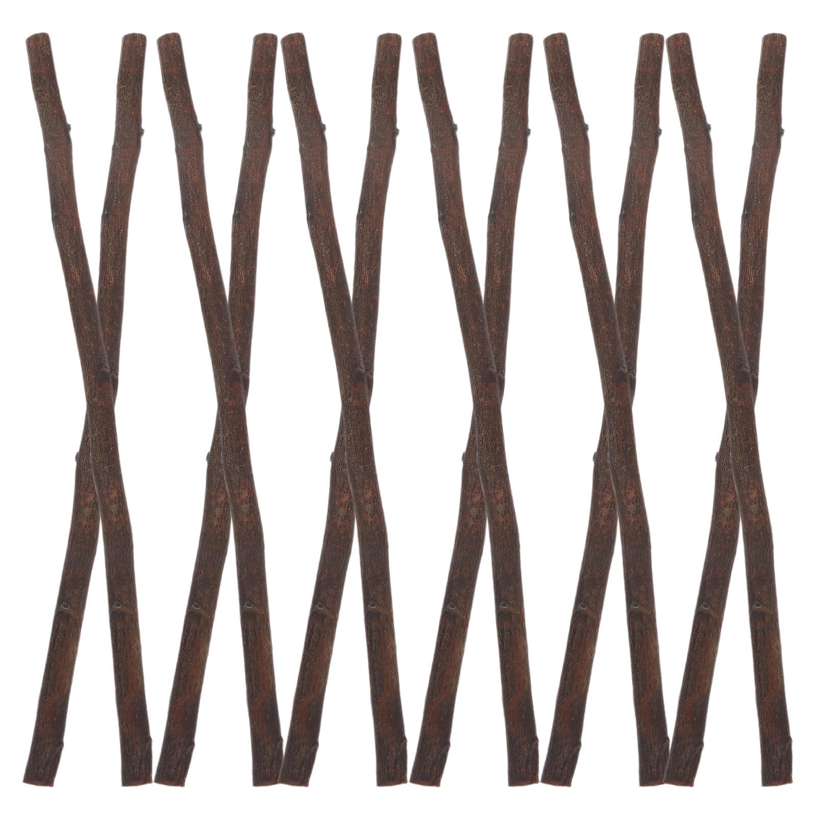 DOITOOL 50 Unidades Palitos de Madera para Manualidades DIY de Madera Natural Marrón, Redondos, Fáciles de Manejar y Resistentes, Ideales para Decoración de Jardín y Actividades Infantiles