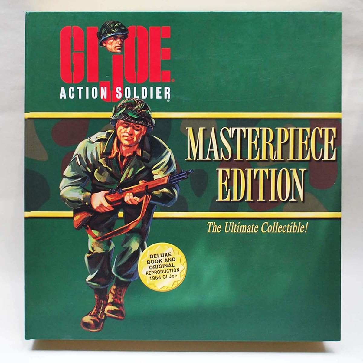 GI Joe Masterpiece Edition The Ultimate Collectible - Action Soldier con libro de lujo y reproducción original 1964 GI Joe With Black Hair