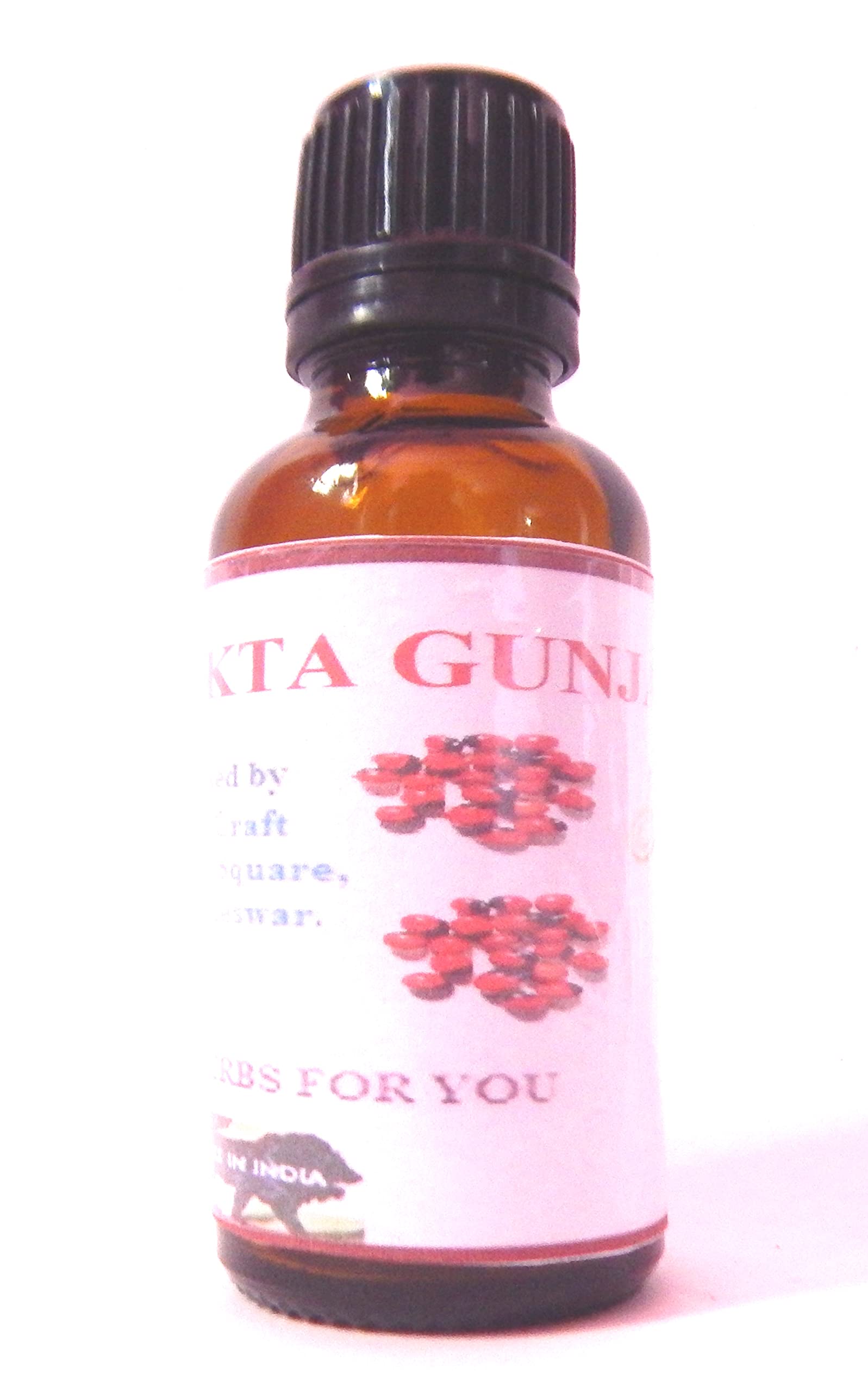 Xetomos Lal Gunja Chirmiti essential oil 30ml Other names are Kundumani, Gulugunji, Ratti, Chirmi Beads, jequirity bean, Batrah hindi, Qulqul, Shashm, Liluwani, Raturmani, Ratak,Masha, Patahika