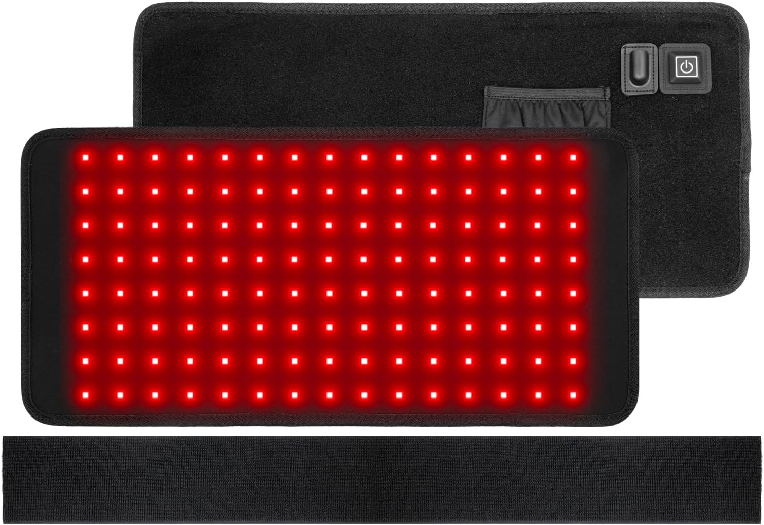 Red Light Therapy for Body, 3 in 1 LED 660nm 850nm 16" Infrared Red Light Therapy Pad Belt Wrap for Neck Shoulder Back Knee Muscle Pain Relief