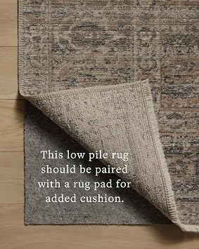 Loloi Amber Lewis Molly Collection MOL-04 Navy/Blush 8'-6 x 12' Low Pile Area Rug