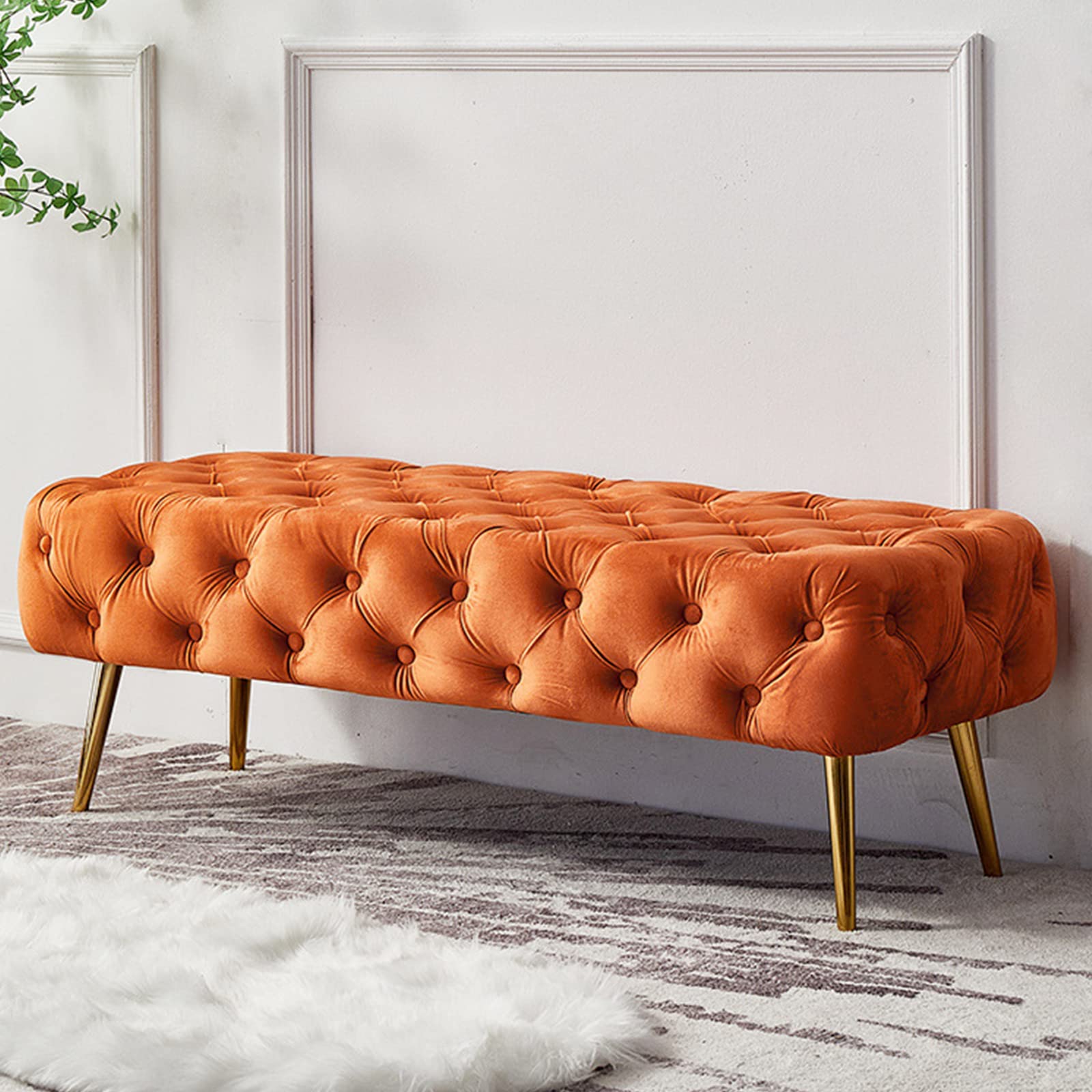 Pouf de salon orange pour sublimer votre entrée et chambre