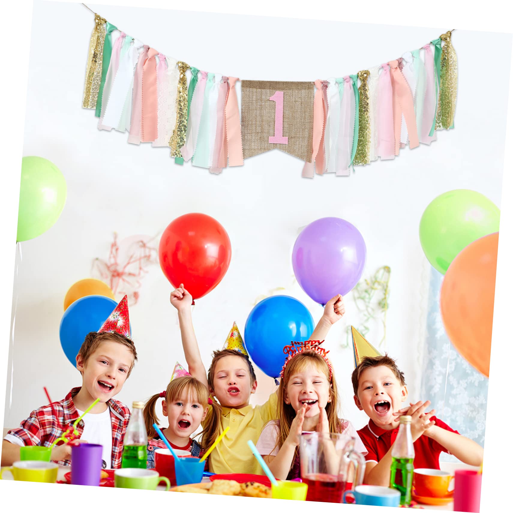 Toyvian 3pezzi Striscione Compleanno Per Decorazioni Feste Bandiera Per Compleanno Con Design Adorabile e Texture Raffinata Atmosfera Accogliente Per Foto e Celebrazioni Vivaci