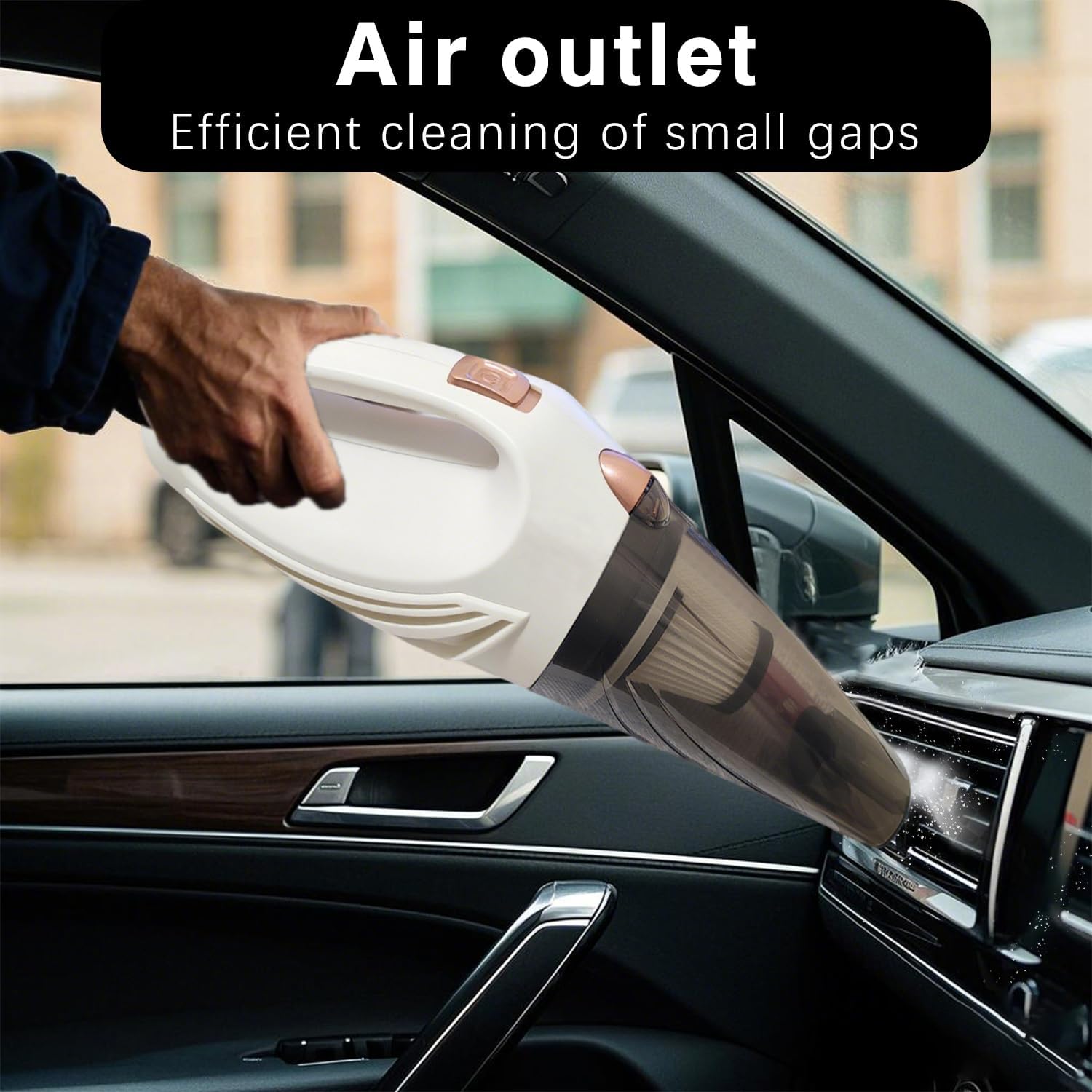 Car Vacuum Cleaner, Portable Handheld Mini Vacuum Cleaner W/ 16ft Cord, Bag, & Attachments - Small Vacuum for Car, RV, Boats, Travel
