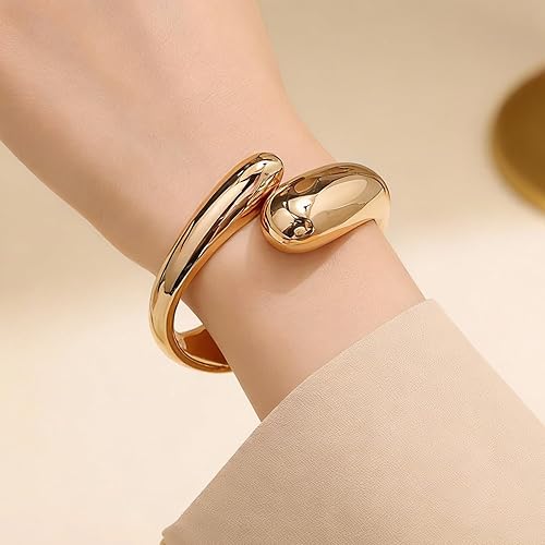 Miniatura 3 de choice of all Brazaletes dorados para mujer, pulsera de oro grueso, no se deslustra, regalos de joyería de moda