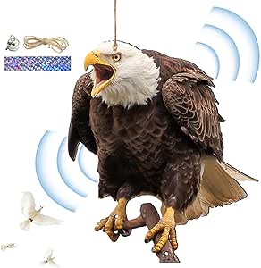 Bird Repel Scarecrow - Owl Bird Scarer Device | 4 Pigeon, Scarecrow for ...