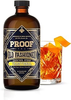 Proof Syrup Old Fashioned Cocktail Mix - Made with Real Bitters & Cane Sugar - Traditional Old Fashion Flavor - Fast, Easy, Delicious, Handcrafted Cocktail Syrup - 16oz - 1 Bottle