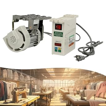 آلة الخياطة الصناعية محرك سيرفو، 110 V 600 W الكهربائية فرش آلة محرك سيرفو، 500-4500 RPM، انخفاض الضوضاء فرش انقسام موتور + تحكم، الخياطة الصناعية 100 غرزة/دقيقة