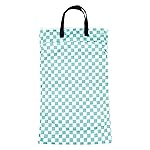 wegreeco Reusable Hanging Wet Dry Cloth Diaper Bag (Checkerboard Mint Green)