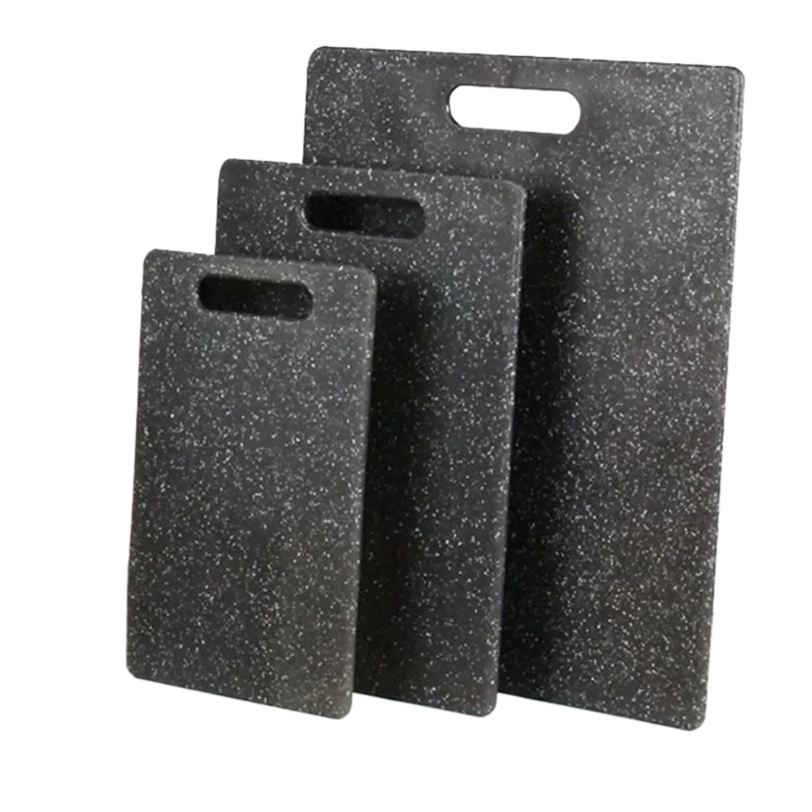 Kuchen Schneidebrett Schneidebrett aus Kunststoff for Schneiden von Küche und Gemüse, spülmaschinenfest(3PCS black-01-1)