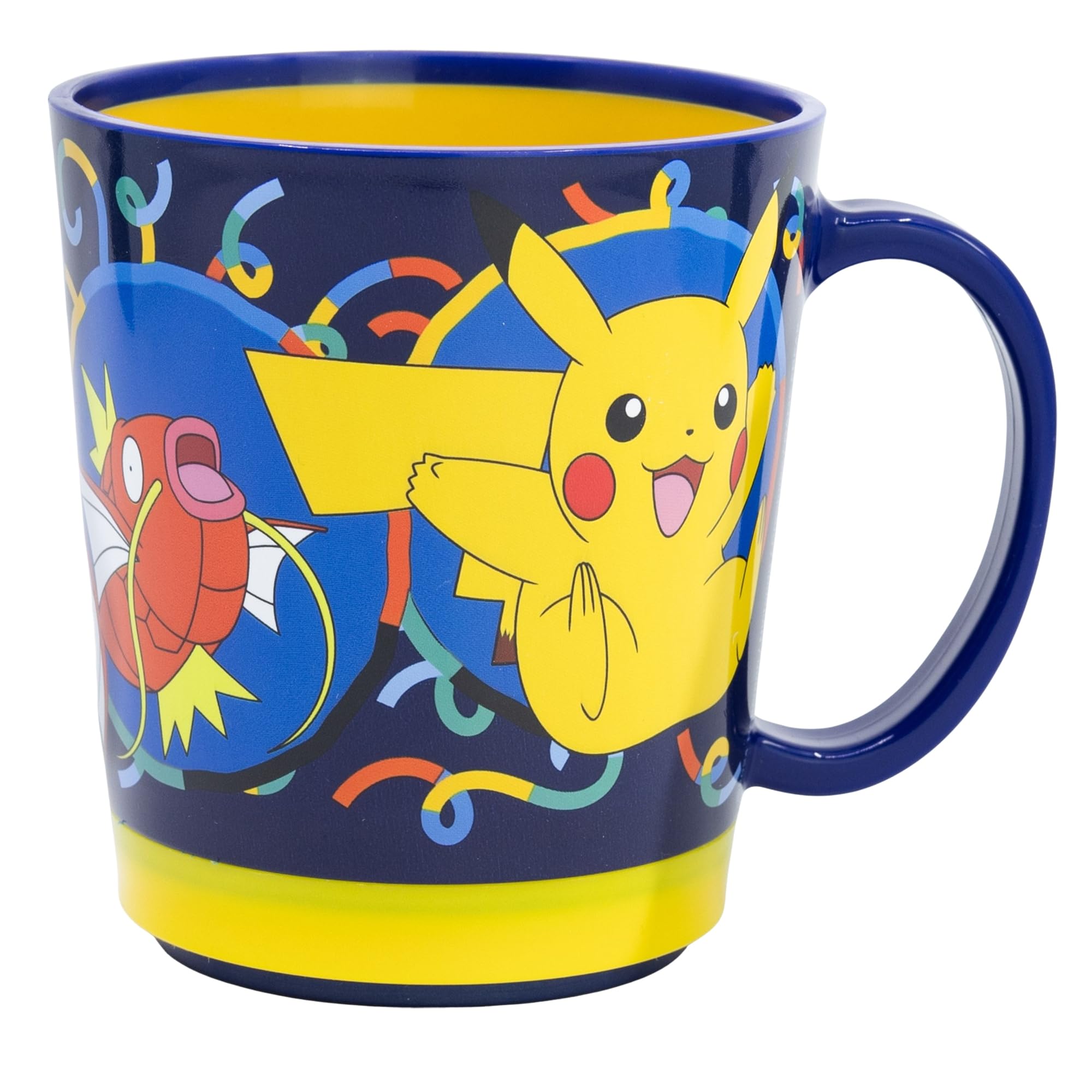 Stor Pokemon 410ml Plastic Mug, Drop Safe, Anti-Tip, Spill Resistant, for Kids School Drinks, Dinner, Breakfast, Reusable, BPA Free