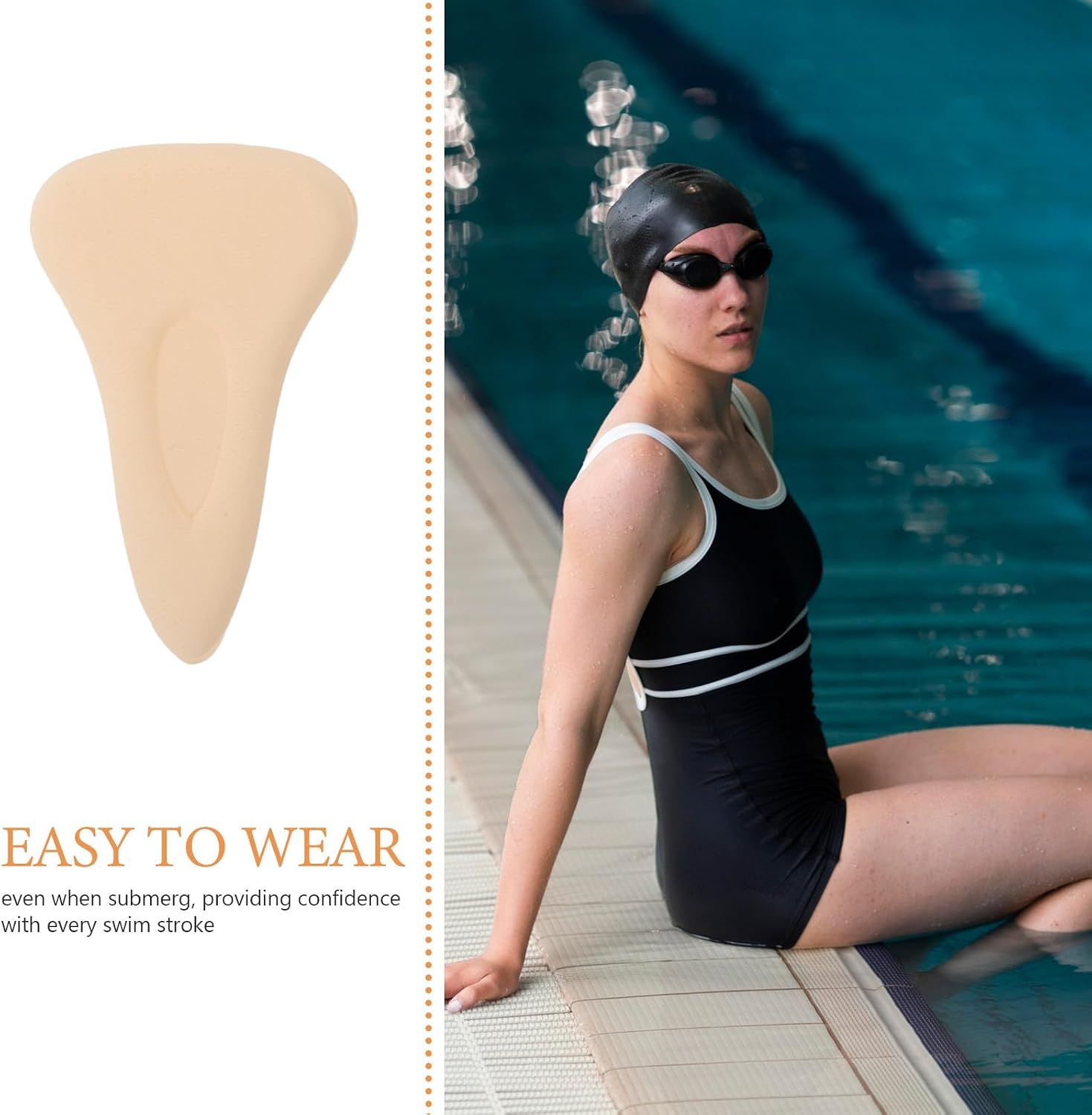 BETOOKY 8pcs Women Private Part Concealer Pad Soft Sponge Camel Cover Seamless Invisible Hider for Swimsuit Bikini Yoga Pants & Bodysuits