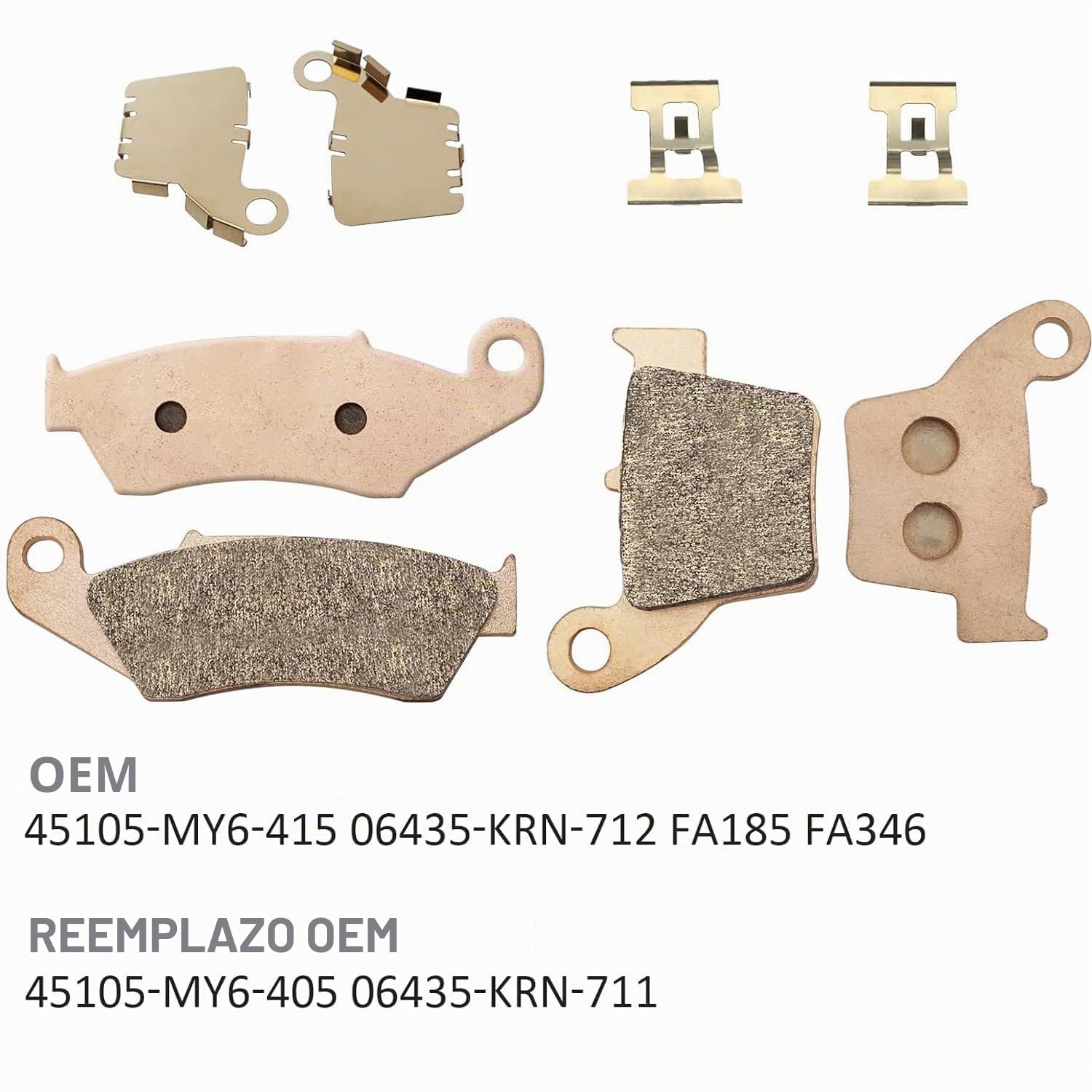 Pastillas de freno delanteras y traseras Sinter para Honda CRF